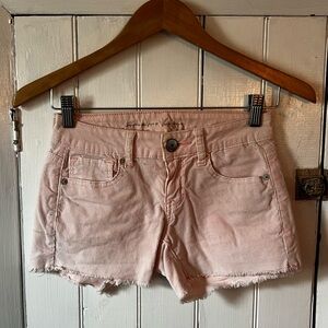 AE Pink Corduroy Shorts